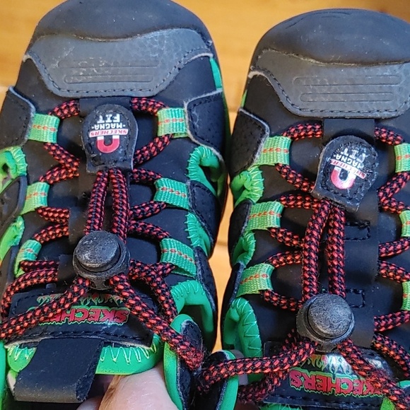 Boys Solar Quest Black Multi Sandals Size 11 - Picture 7 of 9